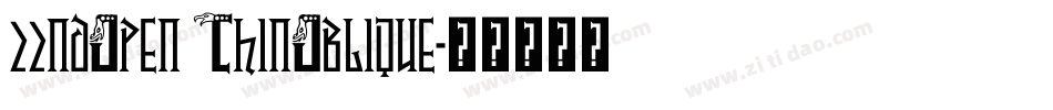 22ndOpen ThinOblique字体转换